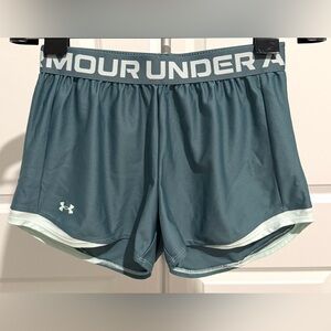 Under Armour Women's Teal-Green Performance Shorts